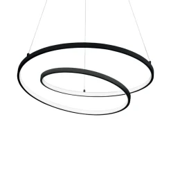 Lampadari Moderni-Ideal Lux Oz sp d60 on-off nero lampadario led 47w 3000k