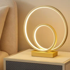Abat Jour-Ideal Lux Oz tl on-off 2700k abat-jour da comodino moderna ottone led
