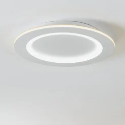 Plafoniere Moderne-Eglo Padrogiano z plafoniera moderna tonda controllo remoto led rgb 2700k a 6500k
