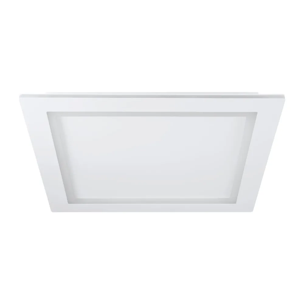 Plafoniere Moderne-Eglo Padrogiano z plafoniera smart quadrata led rgb da 2700k a 6500k