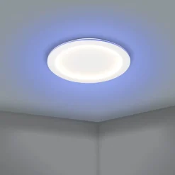 Plafoniere Moderne-Eglo Padrogiano z plafoniera circolare moderna led rgb da 2700k a 6500k smart