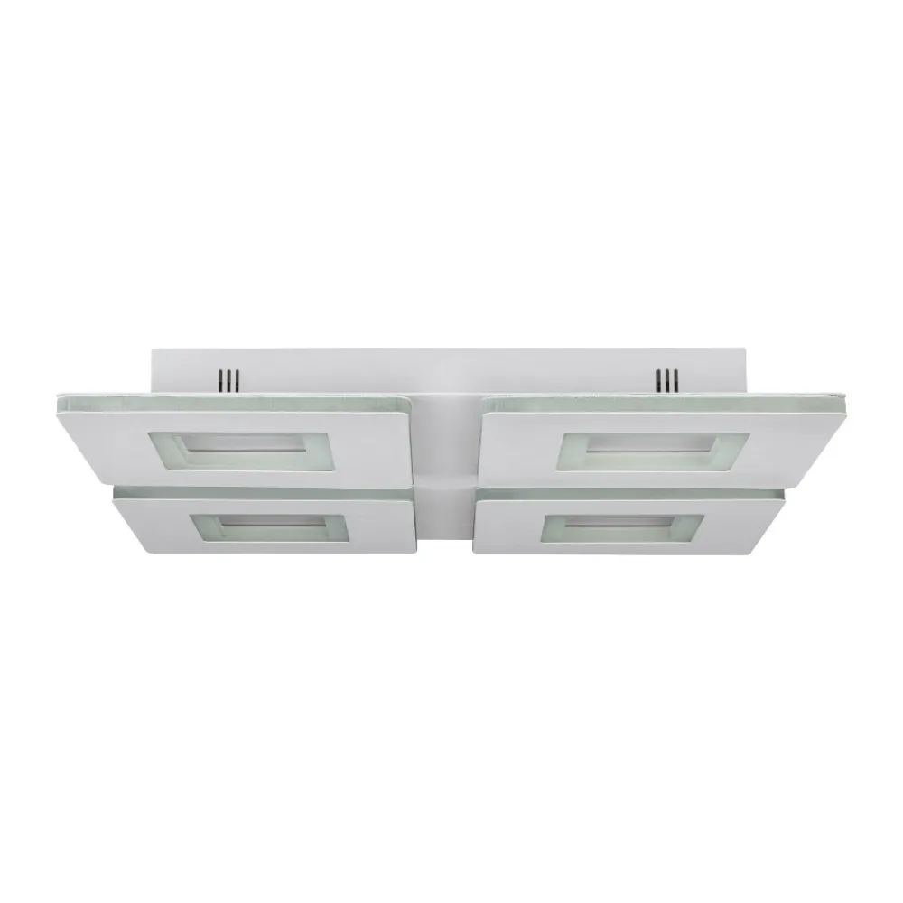 Plafoniere Moderne-Eglo Padrogiano z plafoniera smart moderna quadrata led rgb 2700k a 6500k