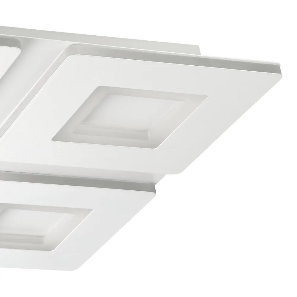 Plafoniere Moderne-Eglo Padrogiano z plafoniera smart moderna quadrata led rgb 2700k a 6500k