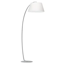 Lampade Da Terra-Ideal Lux Pagoda pt1 piantana ad arco curva bianca