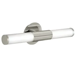 Applique Da Bagno-Eglo Palmera applique da bagno moderno in vetro bianco 2 luci ip44