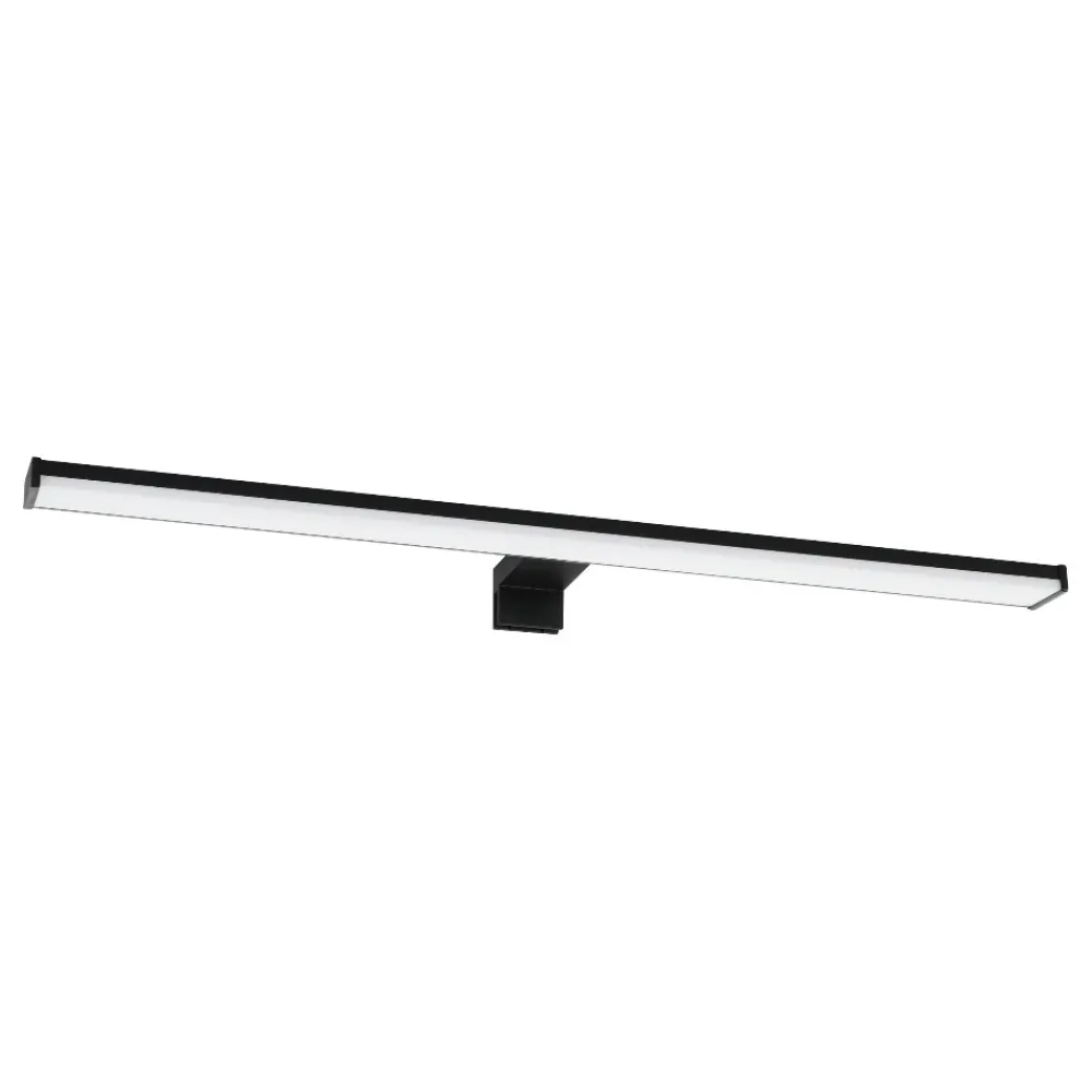 Applique Da Bagno-Eglo Pandella 2 applique da bagno per specchio colore nero led 4000k ip44