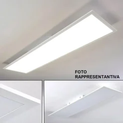 Plafoniere Moderne-Eglo Pannello led 120x30 40w 4000k 5500 plafoniera salobrena