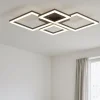 Plafoniere Moderne-Eglo Paranday plafoniera led design moderno nera dimmerabile 3000k-6500k
