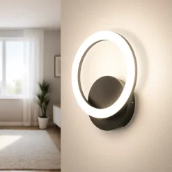 Applique Da Parete-Eglo Parrapos z applique da parete design minimal led da 2700k a 6500k