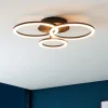 Plafoniere Moderne-Eglo Parrapos z plafoniera moderna controllo remoto led 2700k a 6500k smart
