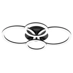 Plafoniere Moderne-Eglo Parrapos z plafoniera orientabile moderna smart app led 2700k a 6500k