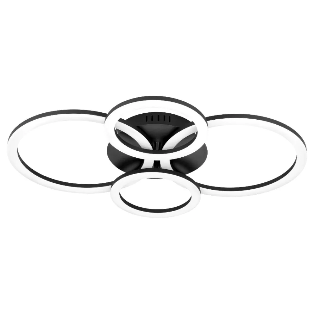 Plafoniere Moderne-Eglo Parrapos z plafoniera orientabile moderna smart app led 2700k a 6500k