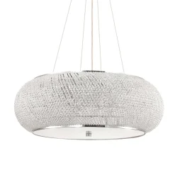 Lampadari Moderni-Ideal Lux Pasha sp14 lampadario di cristallo cromo