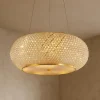 Lampadari Moderni-Ideal Lux Pasha sp6 lampadario finitura dorata e cristalli