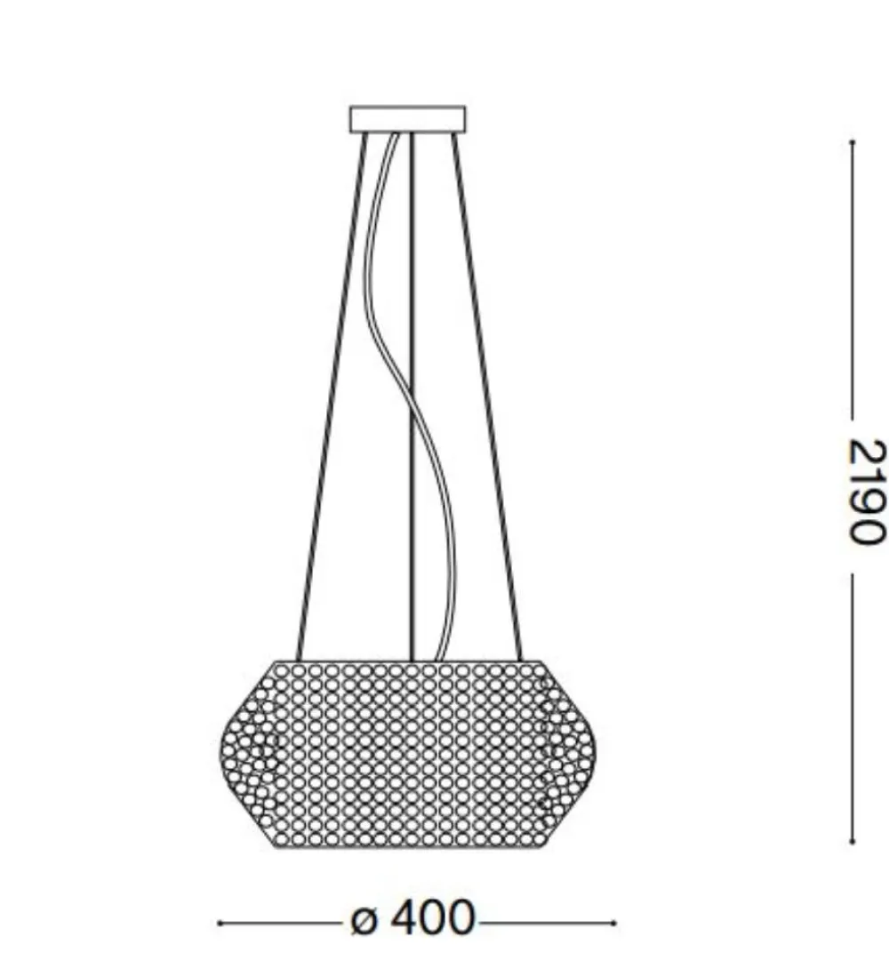 Lampadari Moderni-Ideal Lux Pasha sp6 lampadario finitura dorata e cristalli