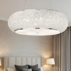 Lampadario Camera Da Letto-Ideal Lux Pasha sp6 lampadario di cristallo classico stanza da letto