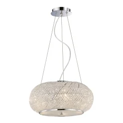 Lampadario Camera Da Letto-Ideal Lux Pasha sp6 lampadario di cristallo classico stanza da letto