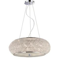 Lampadari Moderni-Ideal Lux Pasha' sp10 lampadario di cristallo design micro sfere