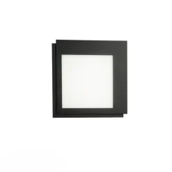 Applique Da Parete-Ondaluce Passpartou applique led 3000k quadrata ner per interni