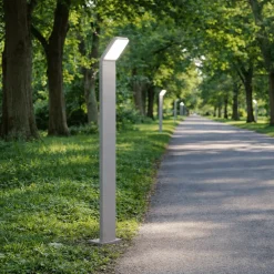 Lampioni Da Giardino-Perenz Illuminazione Path peren lampione da esterno ip65 grigio cemento led 3000k h90 cm