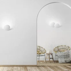Applique Da Parete-Sforzin Illuminazione Patra sforzin applique di gesso bianco design moderno