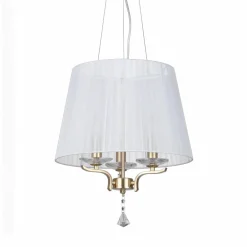 Lampadario Camera Da Letto-Ideal Lux Pegaso sp3 lampadario stanza da letto ottone