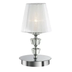 Abat Jour-Ideal Lux Pegaso tl1 small lampada da comodino a camera da letto cromo