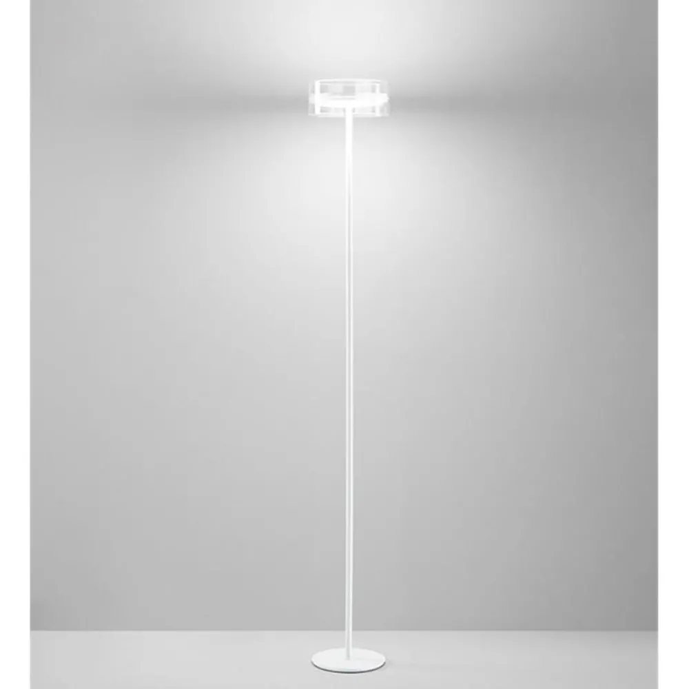 Lampade Da Terra-Perenz Illuminazione Perenz aere lampada da terra moderna bianco opaco led 20w 3000k