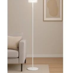 Lampade Da Terra-Perenz Illuminazione Perenz aere lampada da terra moderna bianco opaco led 20w 3000k