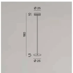Lampade Da Terra-Perenz Illuminazione Perenz aere lampada da terra moderna bianco opaco led 20w 3000k