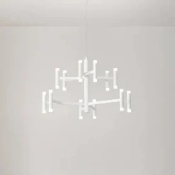 Lampadari Moderni-Perenz Illuminazione Perenz candles lampadario moderno bianco led 3000k design