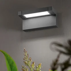 Applique Da Esterno-Perenz Illuminazione Perenz display applique da esterno led 20w cct orientabile ip65 antracite