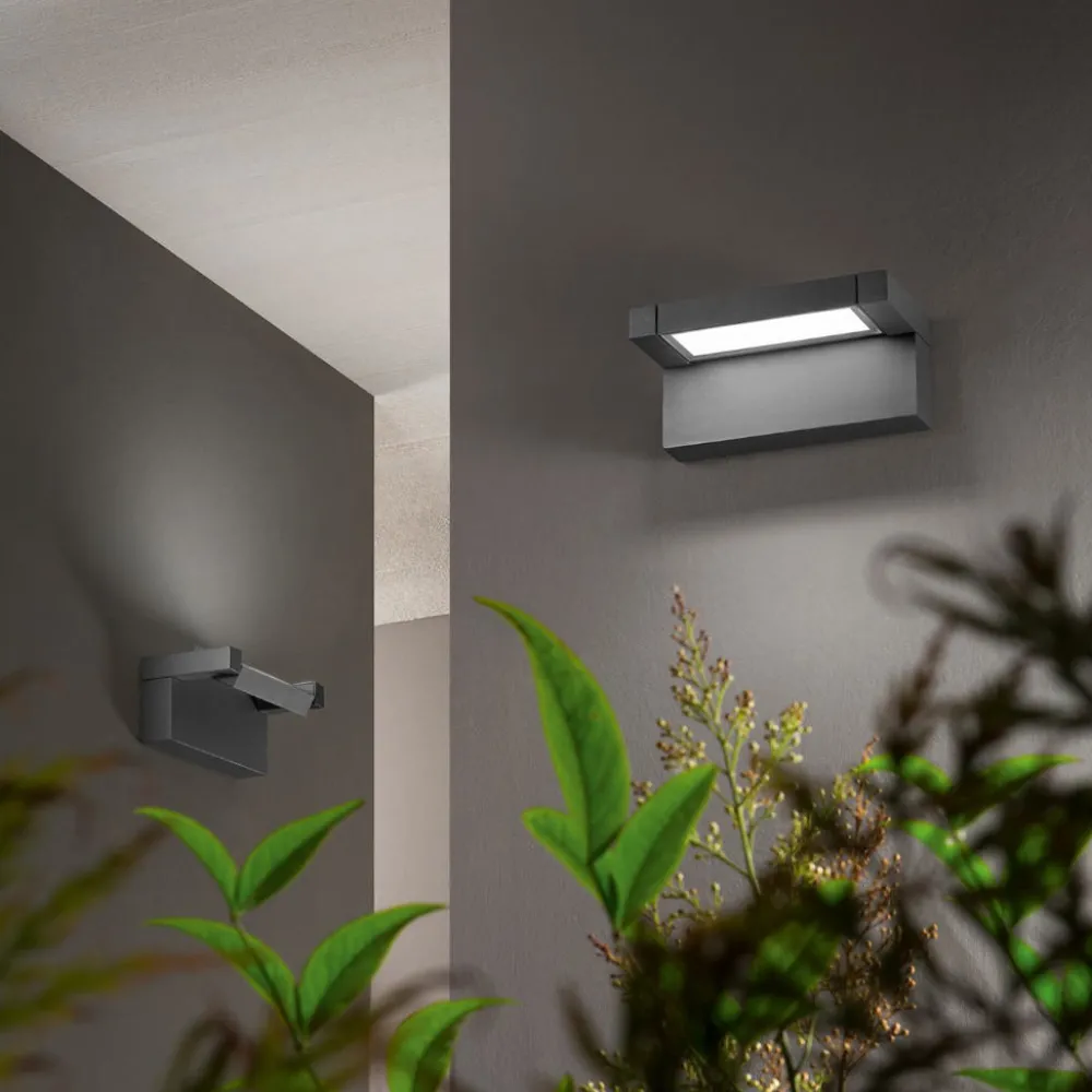 Applique Da Esterno-Perenz Illuminazione Perenz display applique da esterno led 20w cct orientabile ip65 antracite