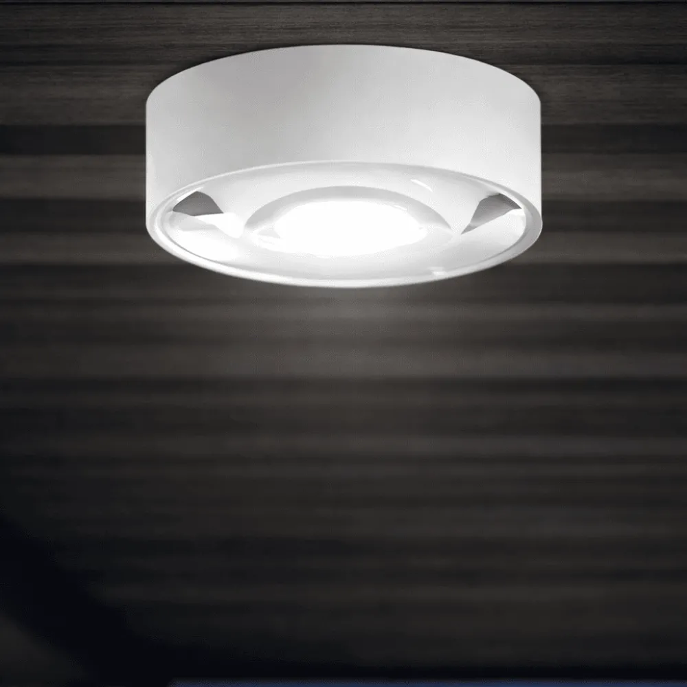 Plafoniere Da Esterno-Perenz Illuminazione Perenz fanale plafoniera da esterno bianca led 3000k ip65