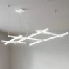 Lampadari Moderni-Perenz Illuminazione lampadario net bianco moderno led 50w cct per soggiorno