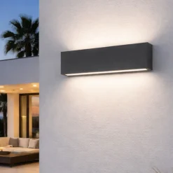 Applique Da Esterno-Perenz Illuminazione Perenz pocket applique da esterno antracite led 24w cct ip65