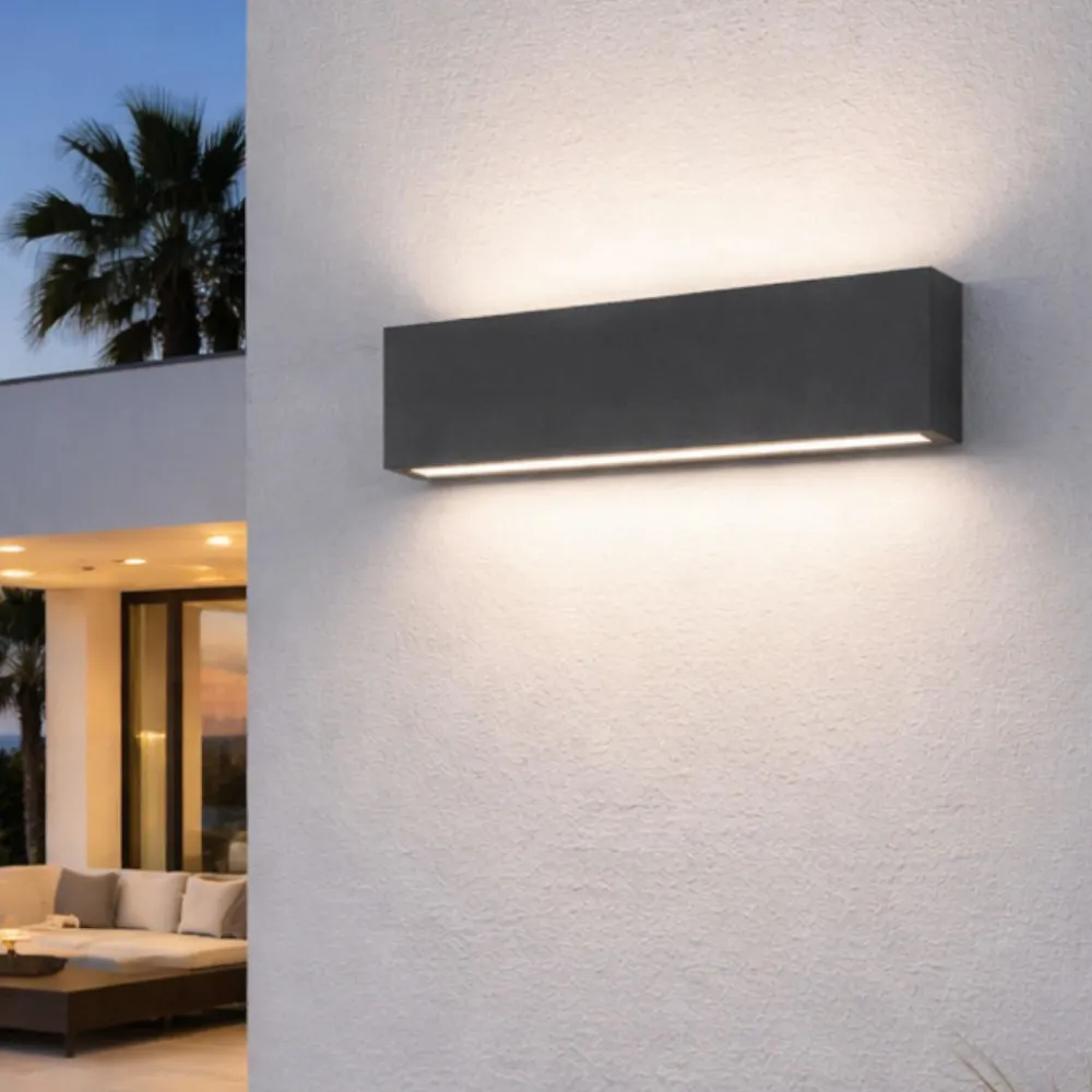 Applique Da Esterno-Perenz Illuminazione Perenz pocket applique da esterno antracite led 24w cct ip65
