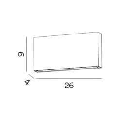 Applique Da Esterno-Perenz Illuminazione Perenz pocket applique da esterno antracite led 24w cct ip65