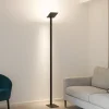 Lampade Da Terra-Perenz Illuminazione Perenz quadra piantana moderna nera orientabile led cct dimmerabile
