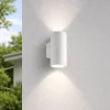Applique Da Esterno-Perenz Illuminazione Perenz quarando applique da esterno bianca luce sopra sotto ip65