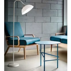 Lampade Da Terra-Perenz Illuminazione Perenz swan lampada da terra bianca contemporanea