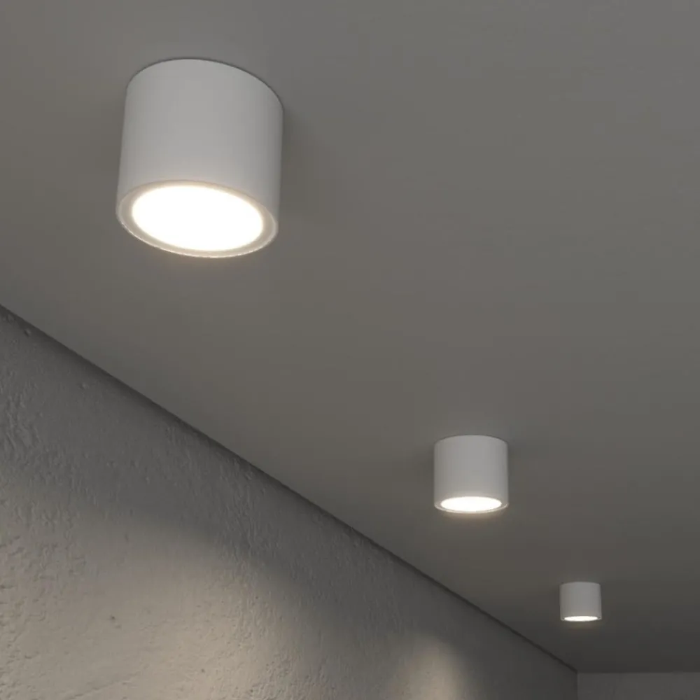 Plafoniere Da Esterno-Perenz Illuminazione Perenz up plafoniera da soffitto per esterno bianco ip65 gx53 tondo