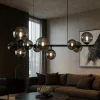 Lampadari Moderni-Ideal Lux Perlage sp10 lampadario nero per soggiorno