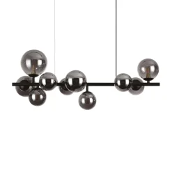 Lampadari Moderni-Ideal Lux Perlage sp10 lampadario nero per soggiorno