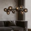 Lampadari Moderni-Ideal Lux Perlage sp11 lampadario nero per soggiorno moderno