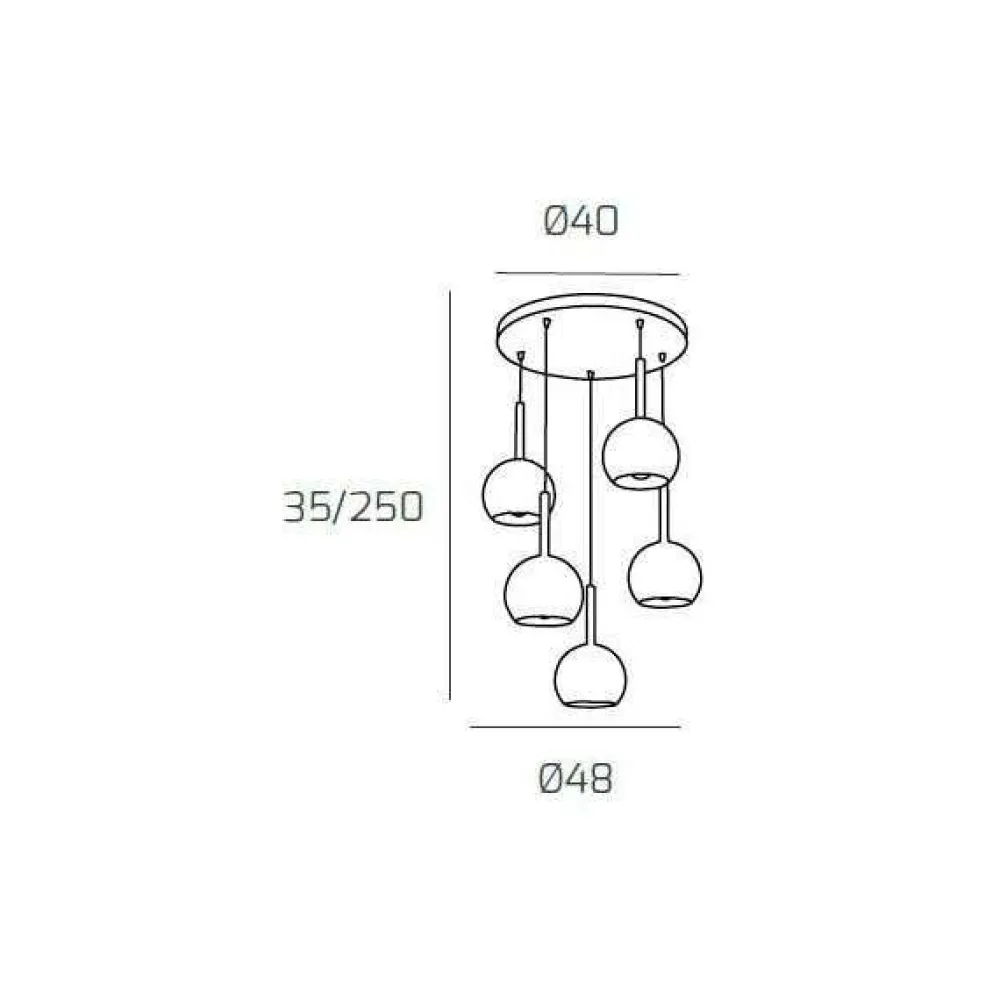 Lampadari Moderni-Top Light Personalizzazione lampadario moderno per soggiorno vetri pendenti a grappolo base bianca