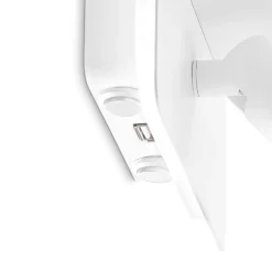 Applique Camera Da Letto-Ideal Lux Piano ap applique camera da letto bianca porta usb led 3000k orientabile