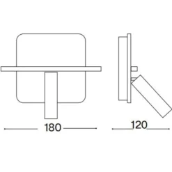 Applique Camera Da Letto-Ideal Lux Piano ap applique camera da letto bianca porta usb led 3000k orientabile