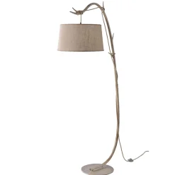 Lampade Da Terra-Selezionato da Mazzolaluce Piantana ad arco rustica legno marrone per salotto