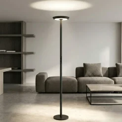 Lampade Da Terra-Fabas Luce Piantana antracite moderna led 60w 2700k 3200k 4000k fabas fizz